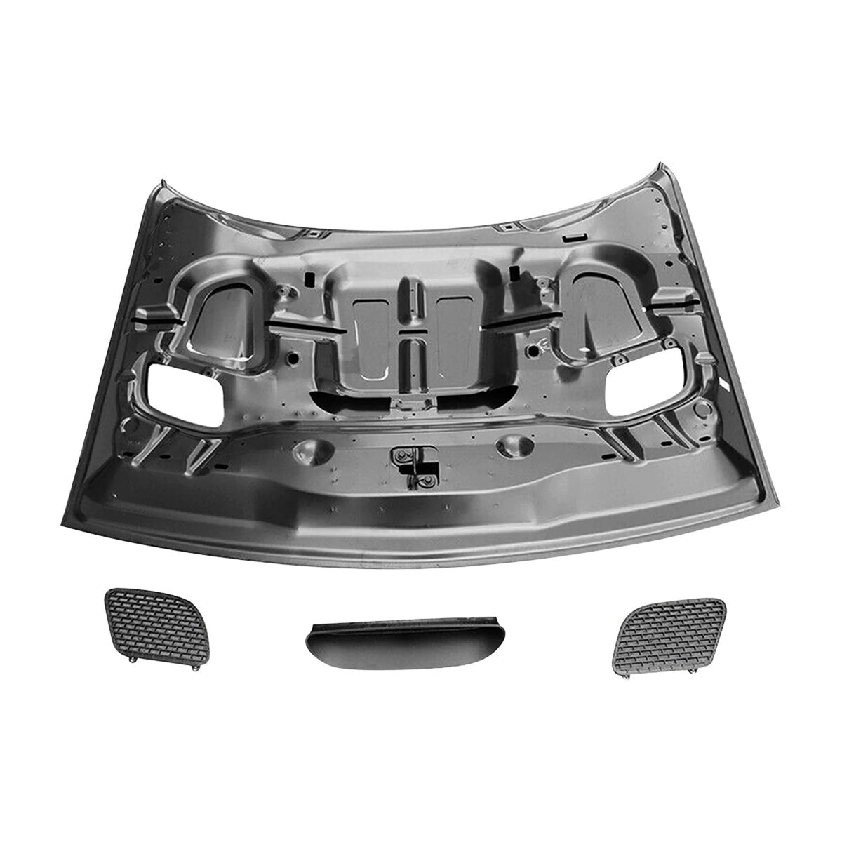 REPLACEMENT HOOD, HELLCAT STYLE, 2015-2023, FOR DODGE CHALLENGER, 68259672AF, (ALUM)