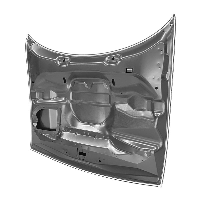 REPLACEMENT HOOD, DEMON STYLE WITH LONG VENT, 2015-2021, FOR DODGE CHALLENGER, 68372580AE, (ALUM)