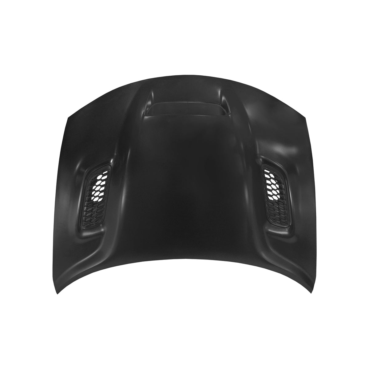 REPLACEMENT HOOD FOR REDEYE, W. 3 SCOOPS, 2021-2023, FOR DODGE CHARGER, 68529909AA, (ALUM)