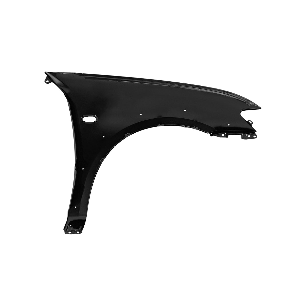 REPLACEMENT FRONT FENDER LH WITH SIDE LAMP HOLE WITH WHEEL HOLE, FOR MITSUBISHI L200(SPORTERO), 5220A819, (STEEL)