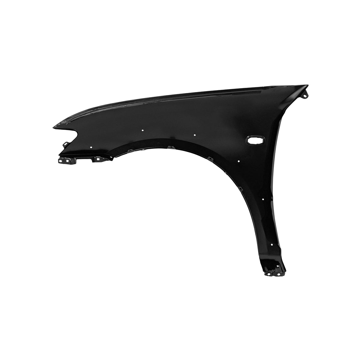 REPLACEMENT FRONT FENDER RH WITH SIDE LAMP HOLE WITH WHEEL HOLE, FOR MITSUBISHI L200(SPORTERO), 5220A819, (STEEL)