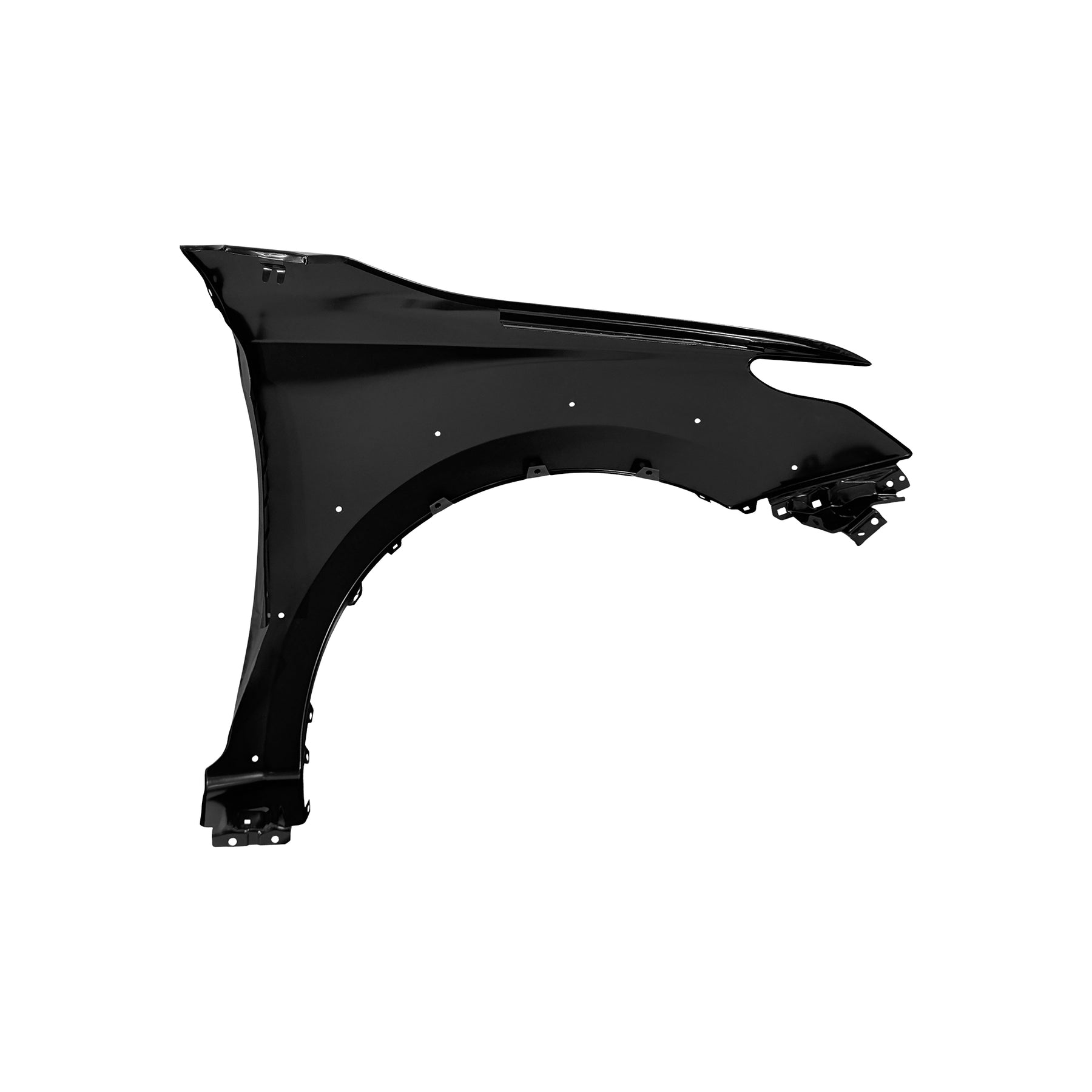 REPLACEMENT FRONT FENDER LH WITH WHEEL HOLE WITHOUT SIDE LAMP HOLE, 2015-, FOR MITSUBISHI L200, (STEEL)