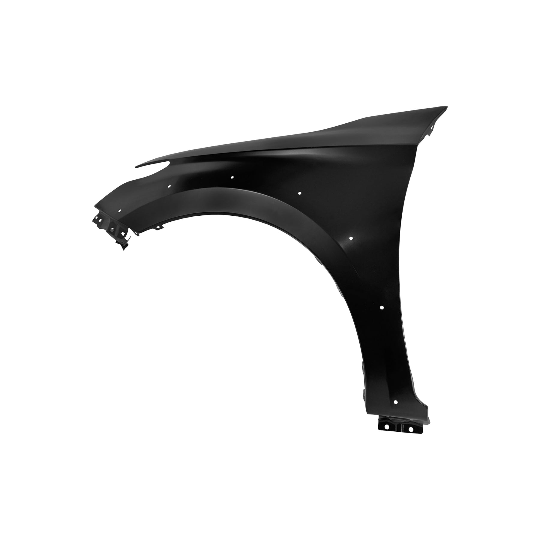 REPLACEMENT FRONT FENDER LH WITH WHEEL HOLE WITHOUT SIDE LAMP HOLE, 2015-, FOR MITSUBISHI L200, (STEEL)