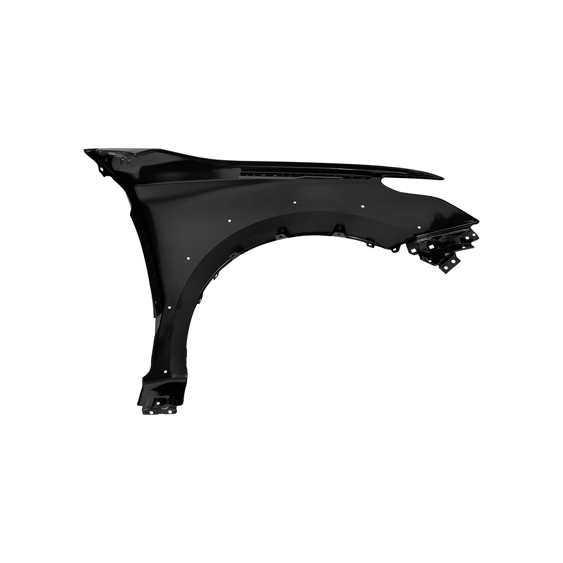 REPLACEMENT FRONT FENDER LH WITH WHEEL HOLE WITHOUT SIDE LAMP HOLE, 2015-, FOR MITSUBISHI L200, (STEEL)