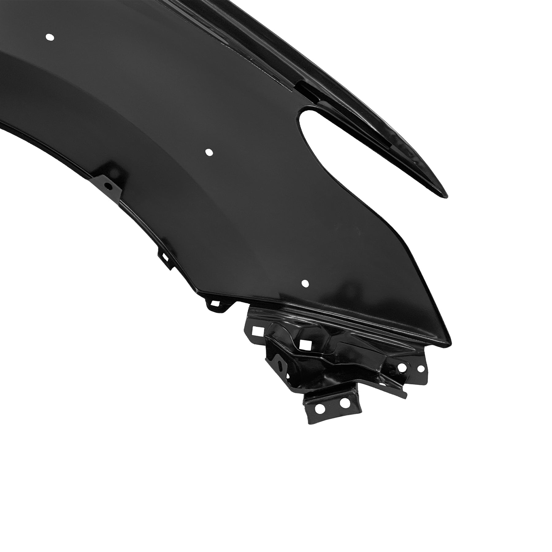 REPLACEMENT FRONT FENDER LH WITH WHEEL HOLE WITHOUT SIDE LAMP HOLE, 2015-, FOR MITSUBISHI L200, (STEEL)