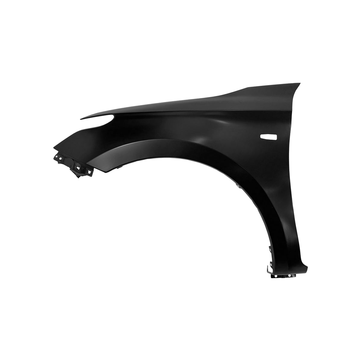 REPLACEMENT FRONT FENDER LH WITH SIDE LAMP HOLE, 2015-, FOR MITSUBISHI L200, (STEEL)