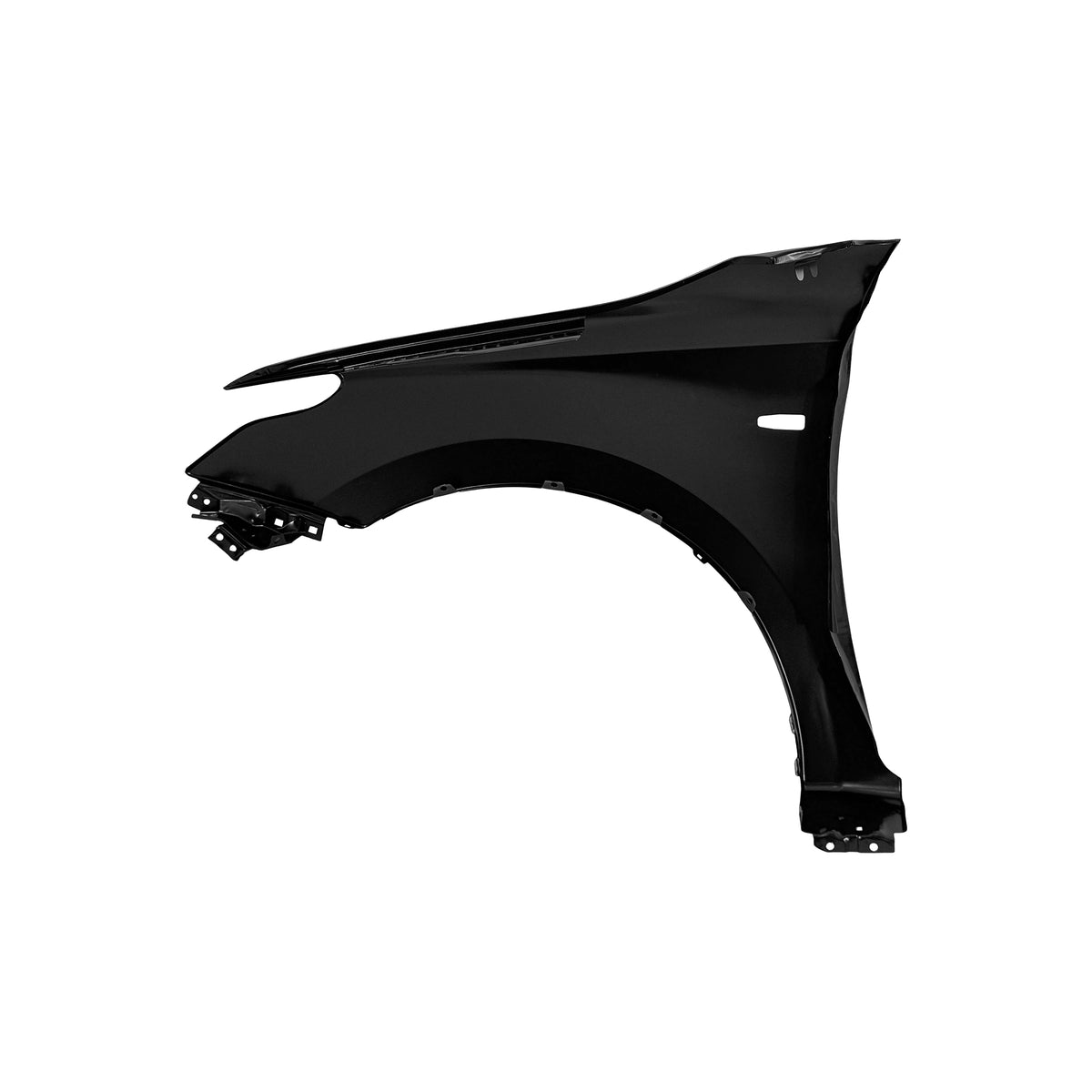 REPLACEMENT FRONT FENDER RH WITH SIDE LAMP HOLE, 2015-, FOR MITSUBISHI L200, (STEEL)