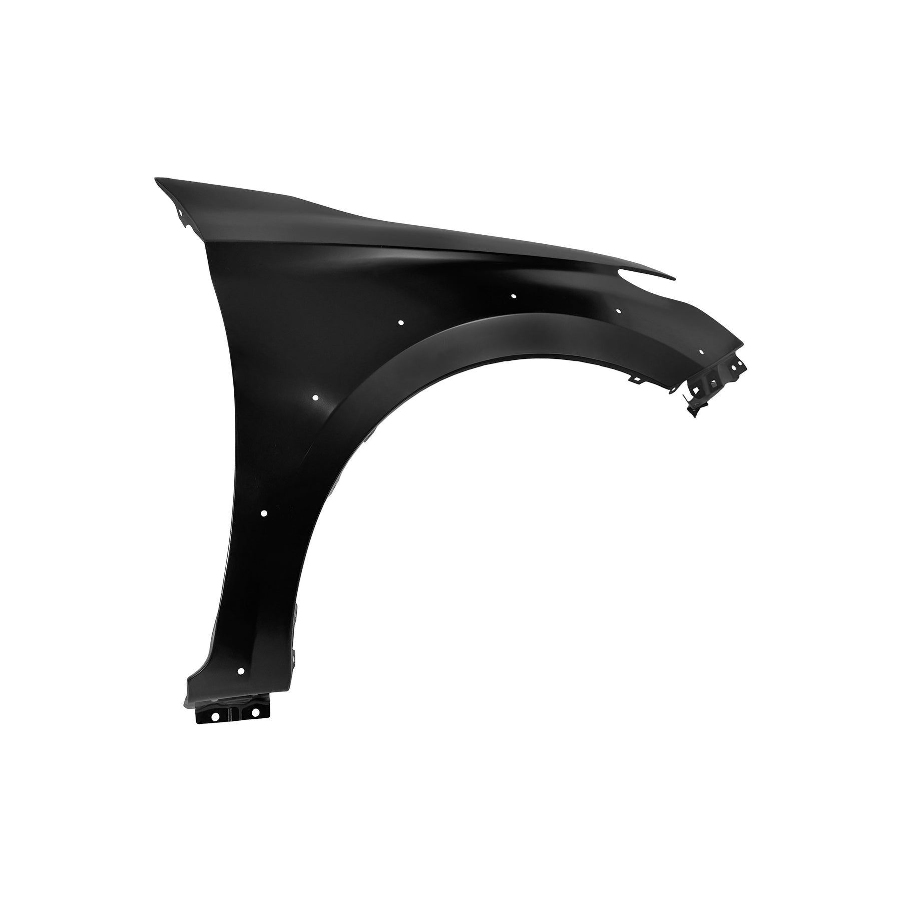 REPLACEMENT FRONT FENDER RH WITH WHEEL HOLE WITHOUT SIDE LAMP HOLE, 2015-, FOR MITSUBISHI L200, (STEEL)