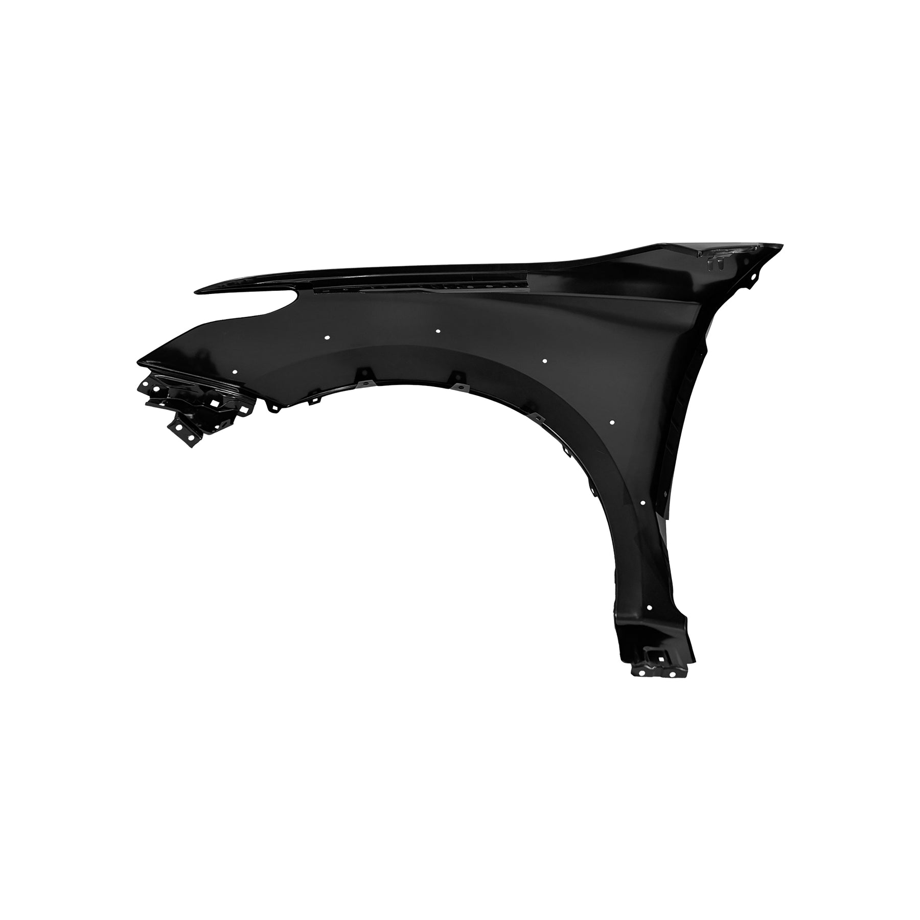 REPLACEMENT FRONT FENDER RH WITH WHEEL HOLE WITHOUT SIDE LAMP HOLE, 2015-, FOR MITSUBISHI L200, (STEEL)