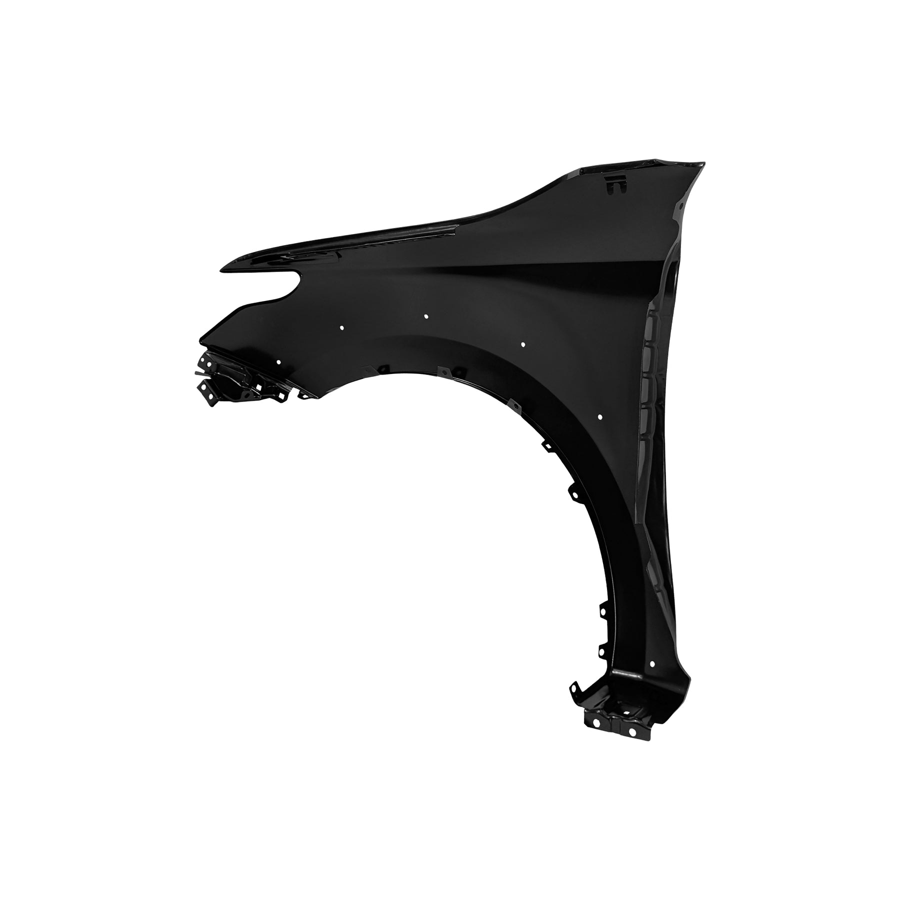 REPLACEMENT FRONT FENDER RH WITH WHEEL HOLE WITHOUT SIDE LAMP HOLE, 2015-, FOR MITSUBISHI L200, (STEEL)