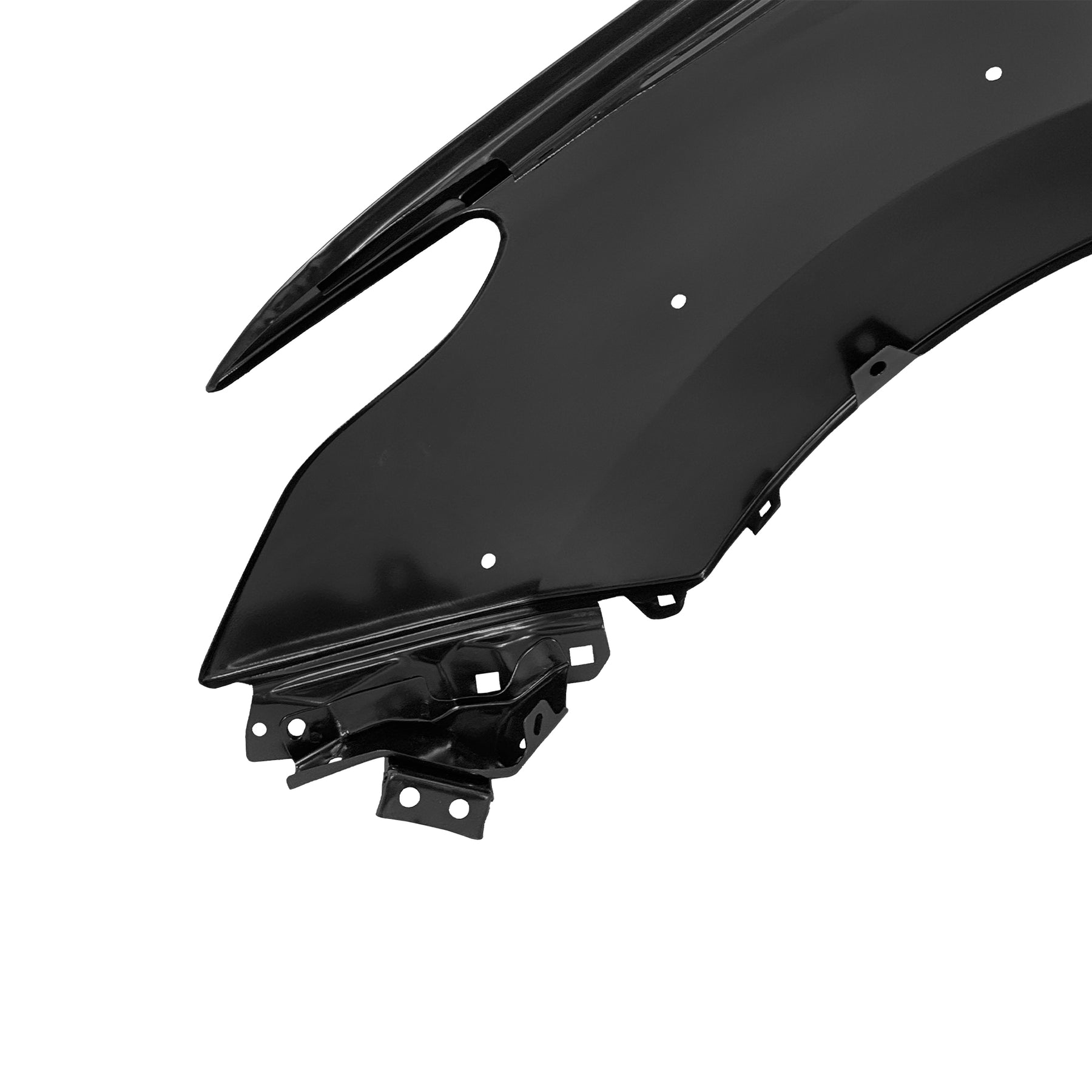 REPLACEMENT FRONT FENDER RH WITH WHEEL HOLE WITHOUT SIDE LAMP HOLE, 2015-, FOR MITSUBISHI L200, (STEEL)