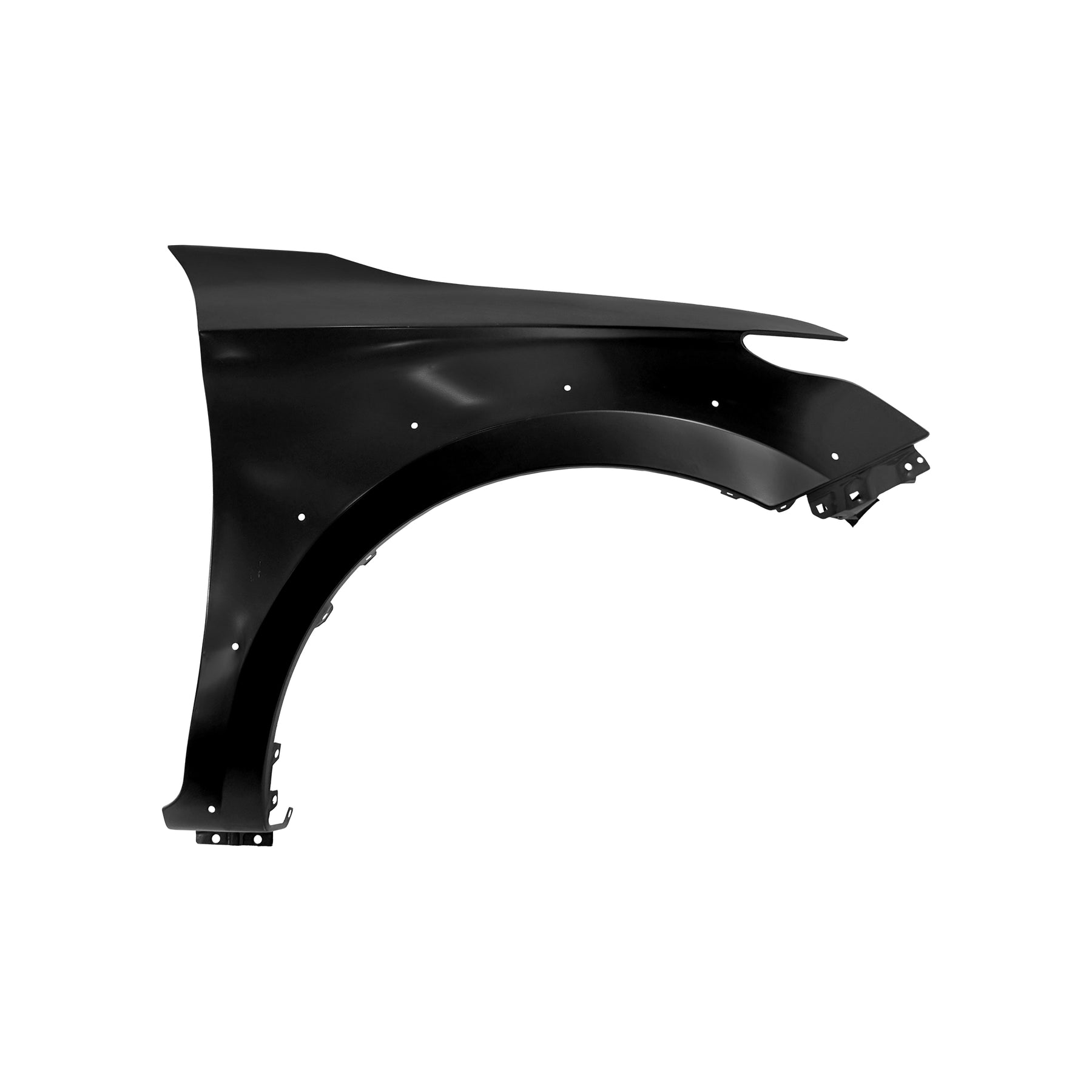 REPLACEMENT FRONT FENDER RH WITH WHEEL HOLE WITHOUT SIDE LAMP HOLE, 2015-, FOR MITSUBISHI L200, (STEEL)