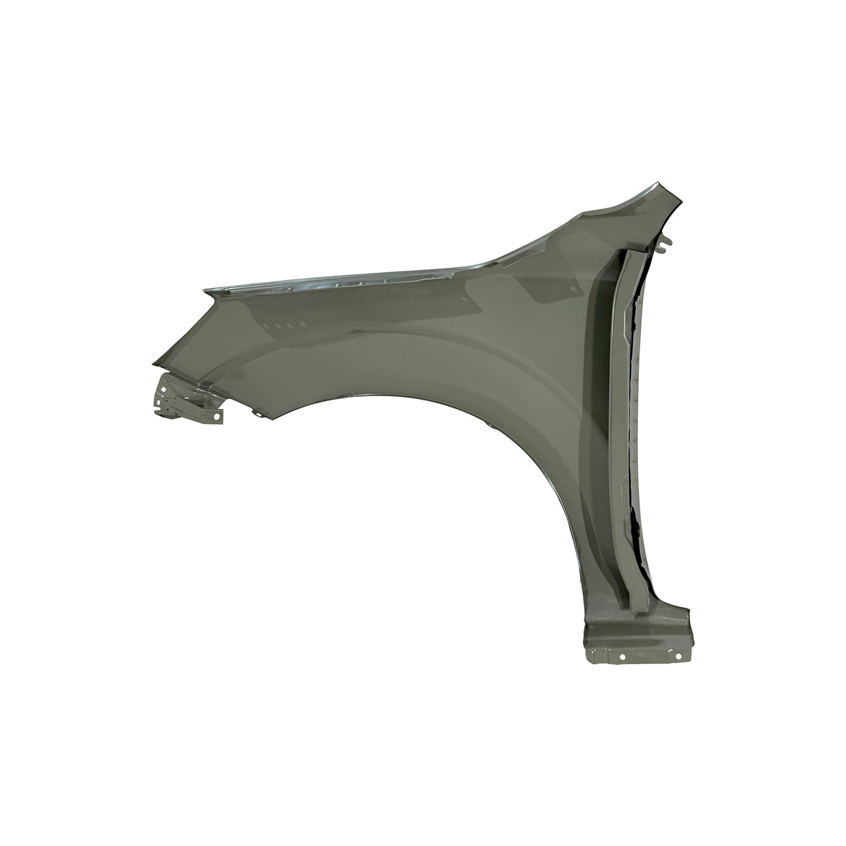 REPLACEMENT FRONT FENDER RH WITHOUT HOLES 4*4, 2017, FOR NISSAN NP300, (STEEL)
