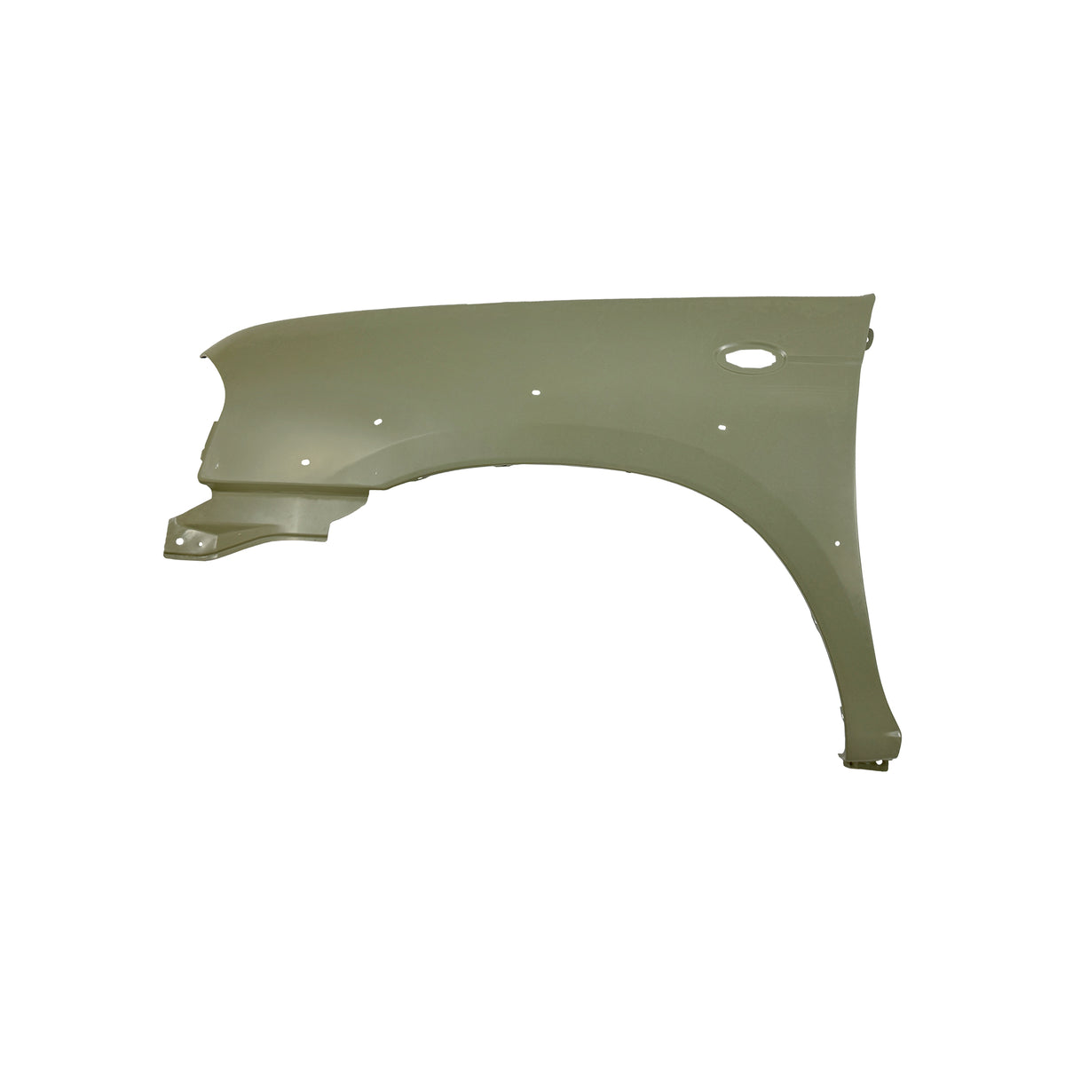 REPLACEMENT FRONT FENDER LH with skirt hole and side lamp hole, FOR NISSAN D23, (STEEL)