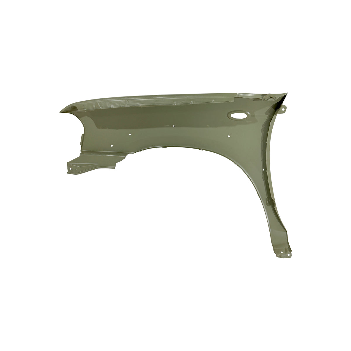 REPLACEMENT FRONT FENDER RH with skirt hole and side lamp hole, FOR NISSAN D23, (STEEL)