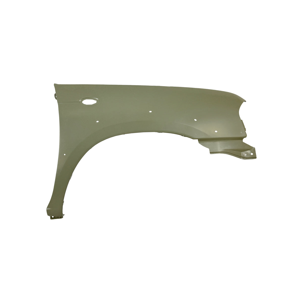 REPLACEMENT FRONT FENDER RH with skirt hole and side lamp hole, FOR NISSAN D23, (STEEL)