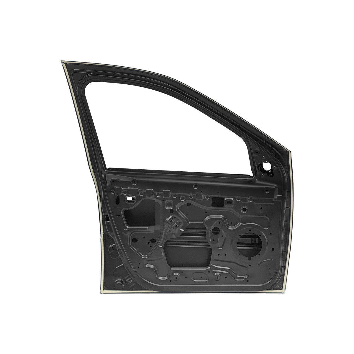 REPLACEMENT FRONT DOOR W/O MOULDING LH, 2004-2012, FOR RENAULT LOGAN, (STEEL)