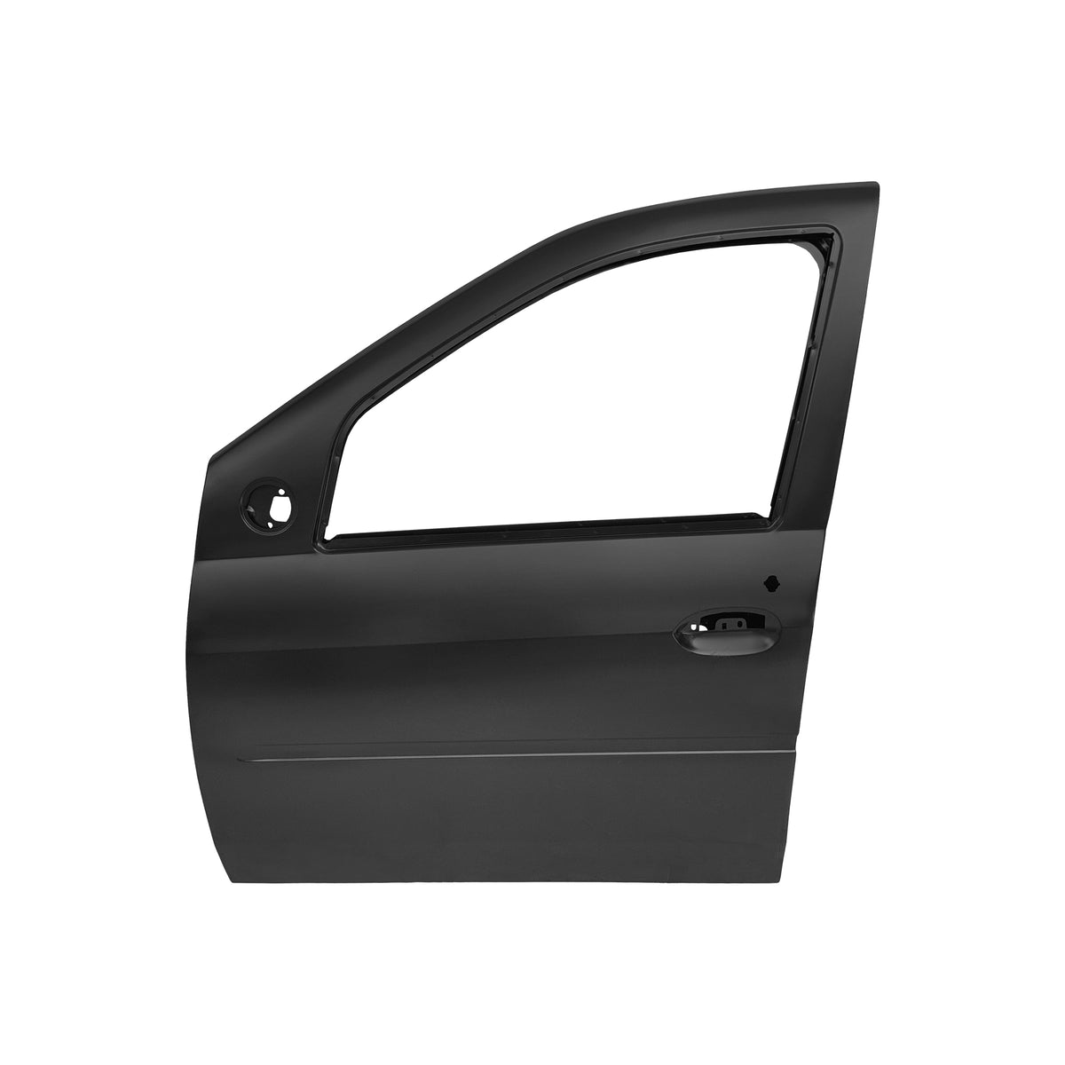 REPLACEMENT FRONT DOOR W/O MOULDING LH, 2004-2012, FOR RENAULT LOGAN, (STEEL)