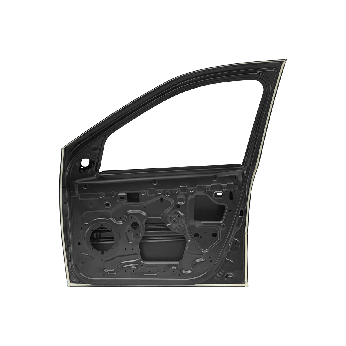 REPLACEMENT FRONT DOOR W/O MOULDING RH, 2004-2012, FOR RENAULT LOGAN, (STEEL)