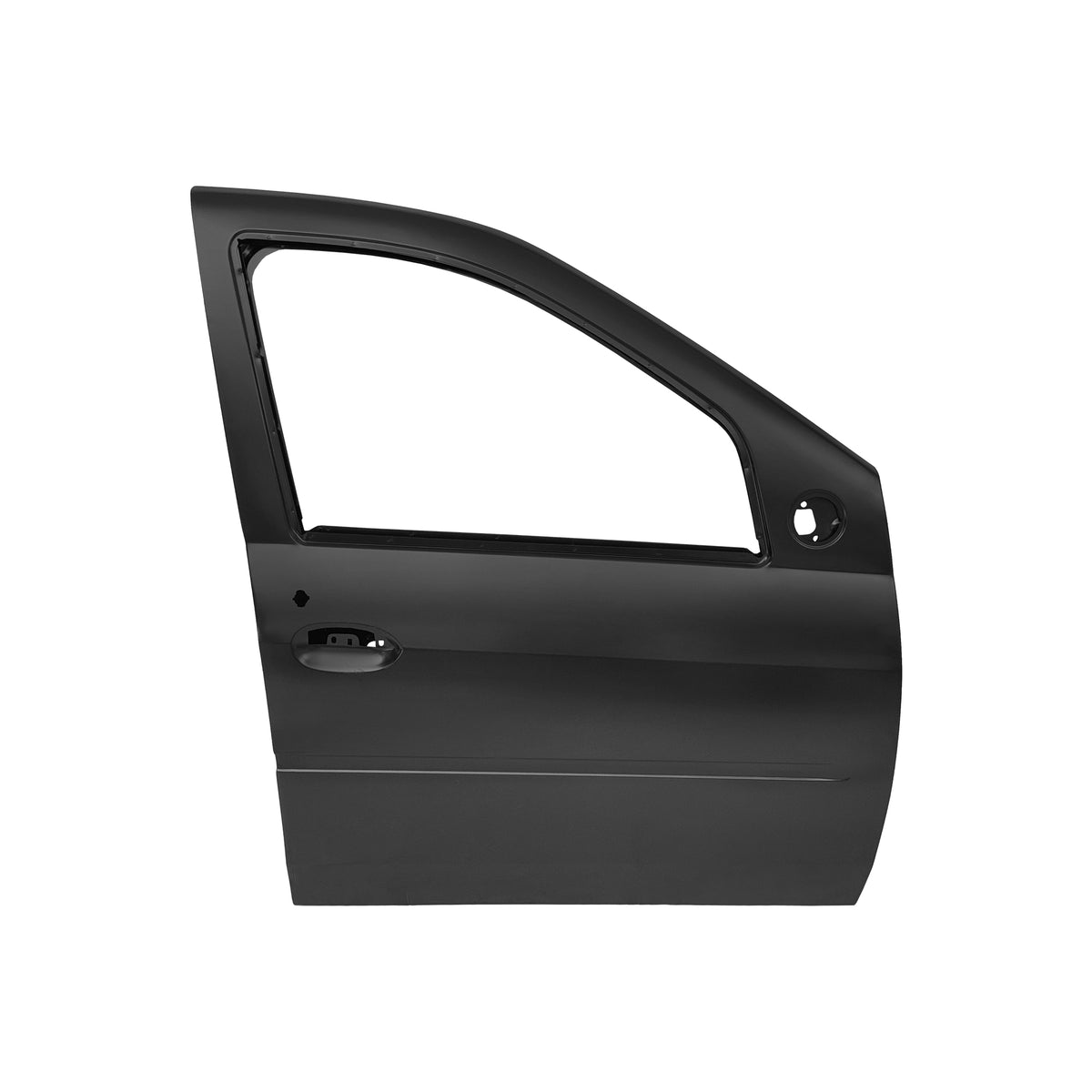 REPLACEMENT FRONT DOOR W/O MOULDING RH, 2004-2012, FOR RENAULT LOGAN, (STEEL)