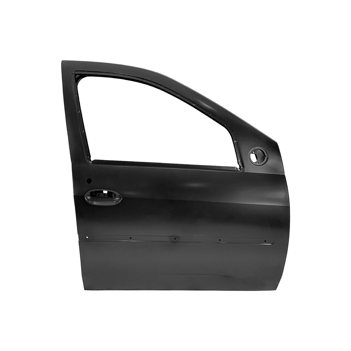 REPLACEMENT FRONT DOOR W MOULDING RH, 2004-2012, FOR RENAULT LOGAN, 801016598R, (STEEL)