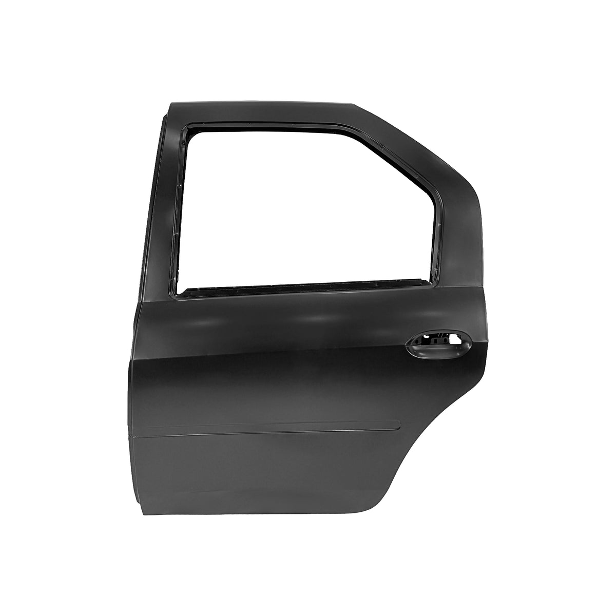 REPLACEMENT REAR DOOR W/O MOULDING LH, 2004-2012, FOR RENAULT LOGAN, (STEEL)