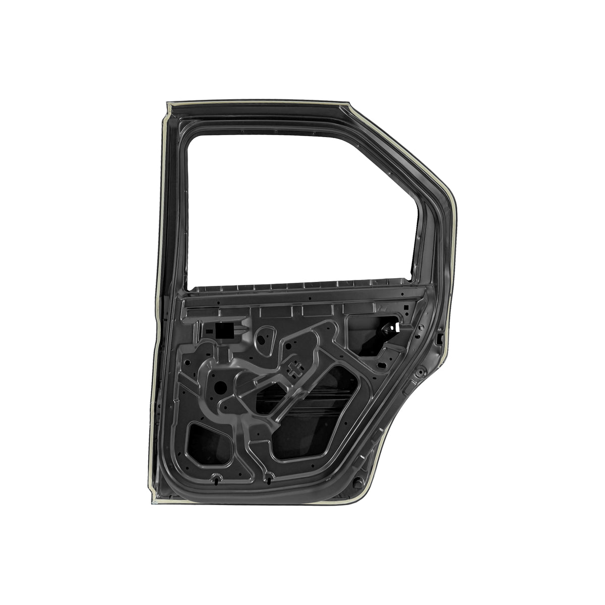 REPLACEMENT REAR DOOR W/O MOULDING RH, 2004-2012, FOR RENAULT LOGAN, (STEEL)