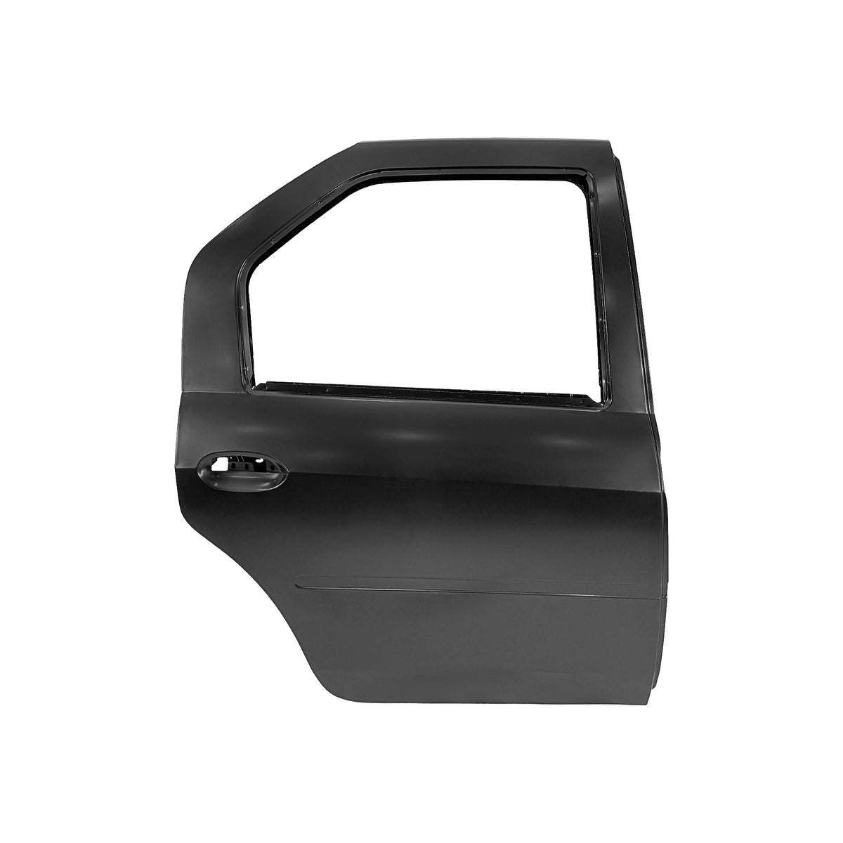 REPLACEMENT REAR DOOR W/O MOULDING RH, 2004-2012, FOR RENAULT LOGAN, (STEEL)