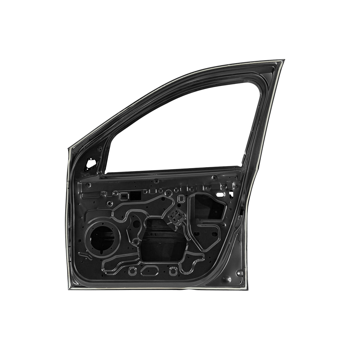 REPLACEMENT FRONT DOOR RH WITH PROTECTOR HOLE, 2009, FOR DACIA SANDERO, 801007358R, (STEEL)