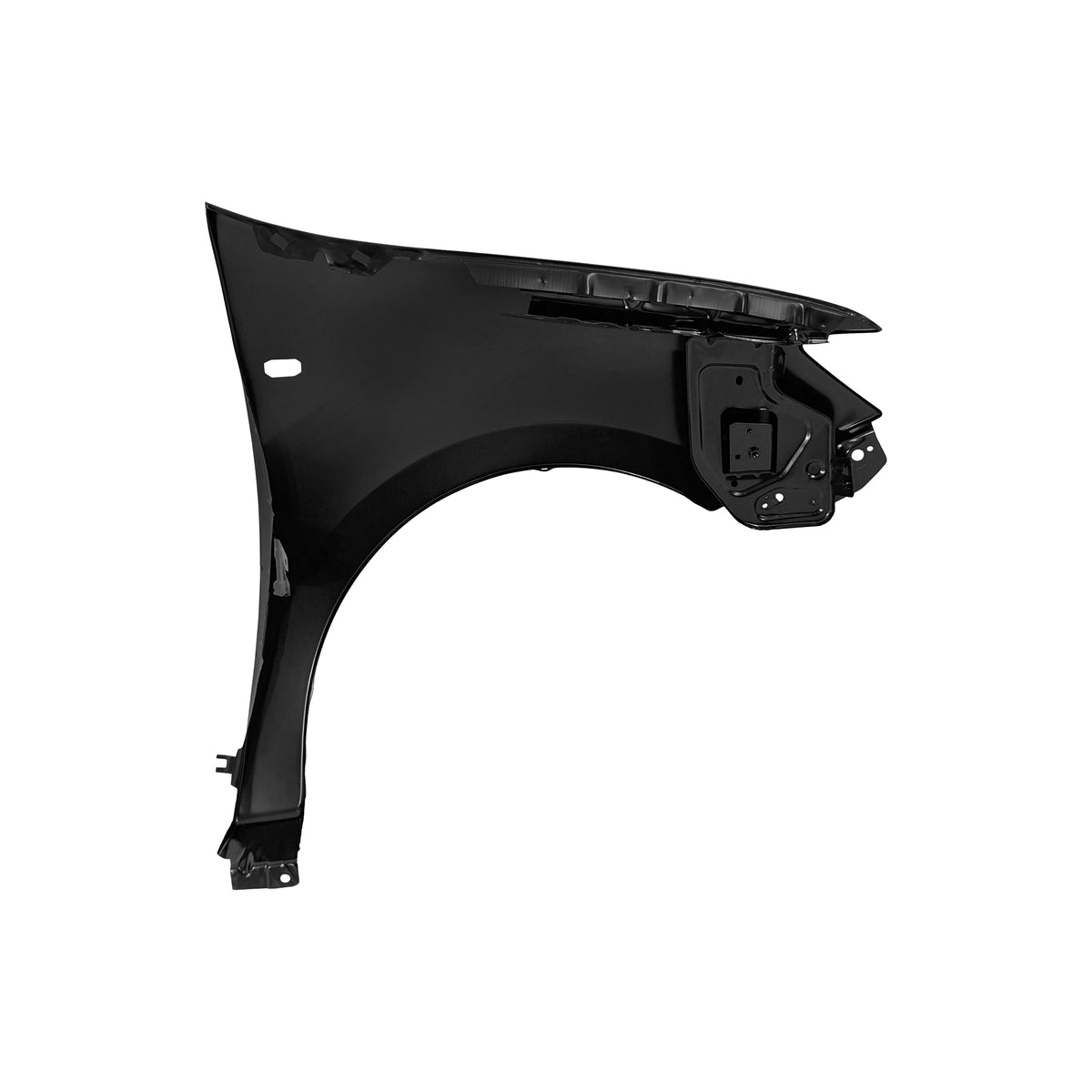 REPLACEMENT FRONT FENDER LH(WITH LAMP HOLE), 2013, FOR DACIA LOGAN, 631013661R, (STEEL)