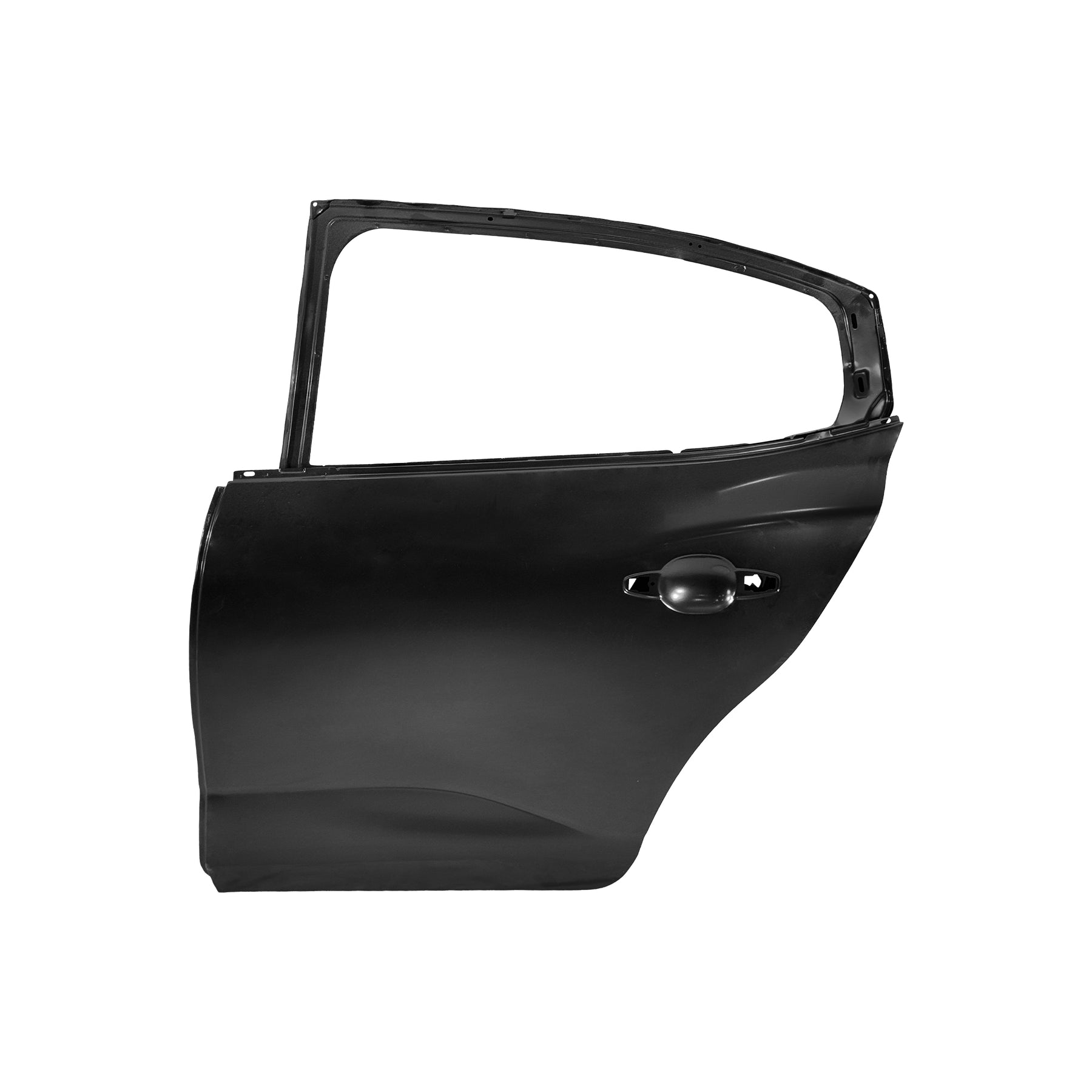 REPLACEMENT REAR DOOR LH, 2021, FOR RENAULT LOGAN, (STEEL)