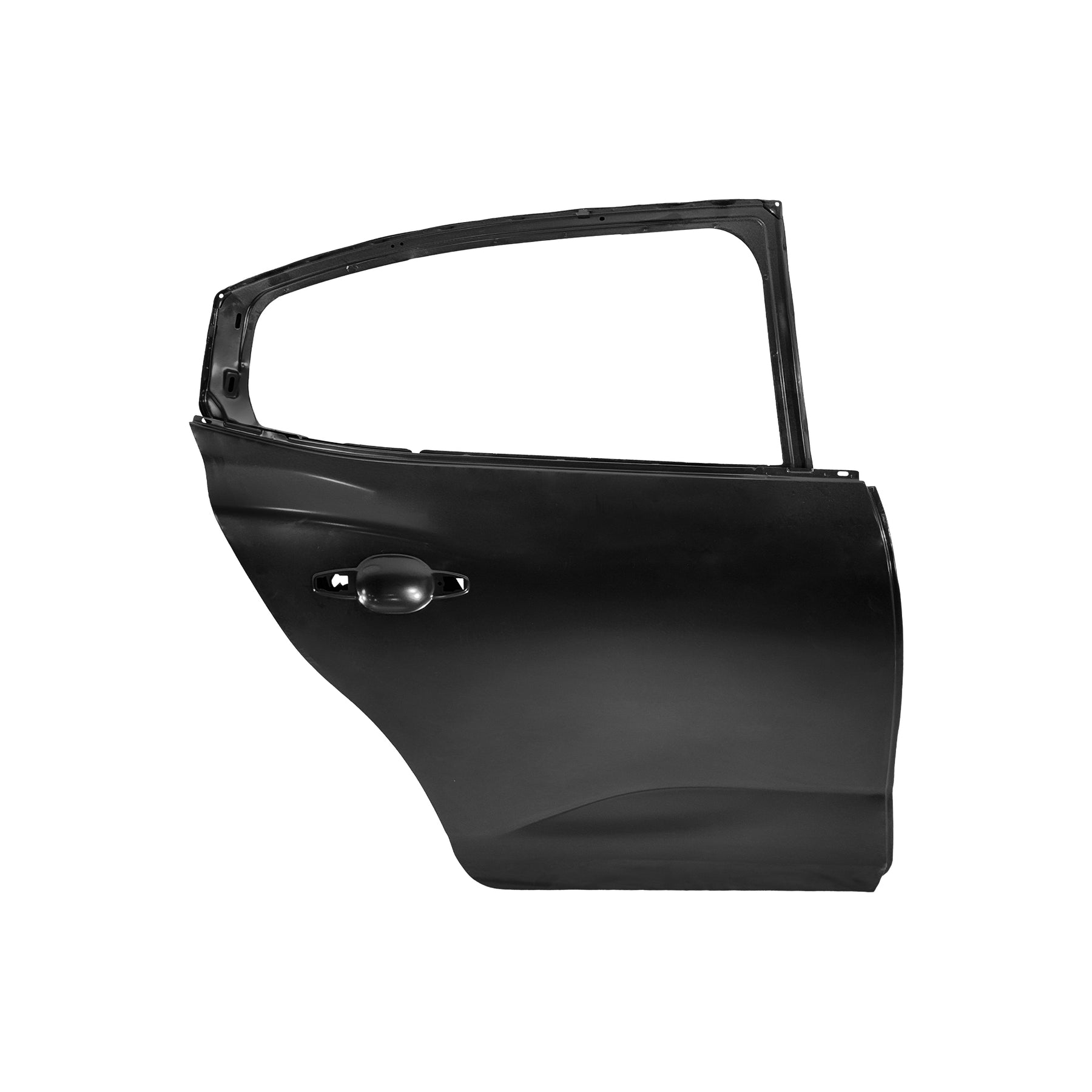 REPLACEMENT REAR DOOR RH, 2021, FOR RENAULT LOGAN, (STEEL)