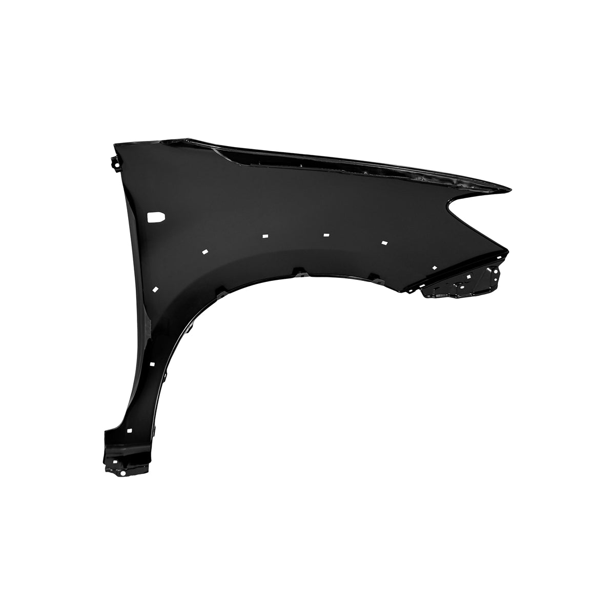 REPLACEMENT FRONT FENDER WITH SIDE LAMP HOLE WITH SKIRT HOLE LH, FOR TOYOTA HILUX VIGO(SINGLE CABIN), (STEEL)