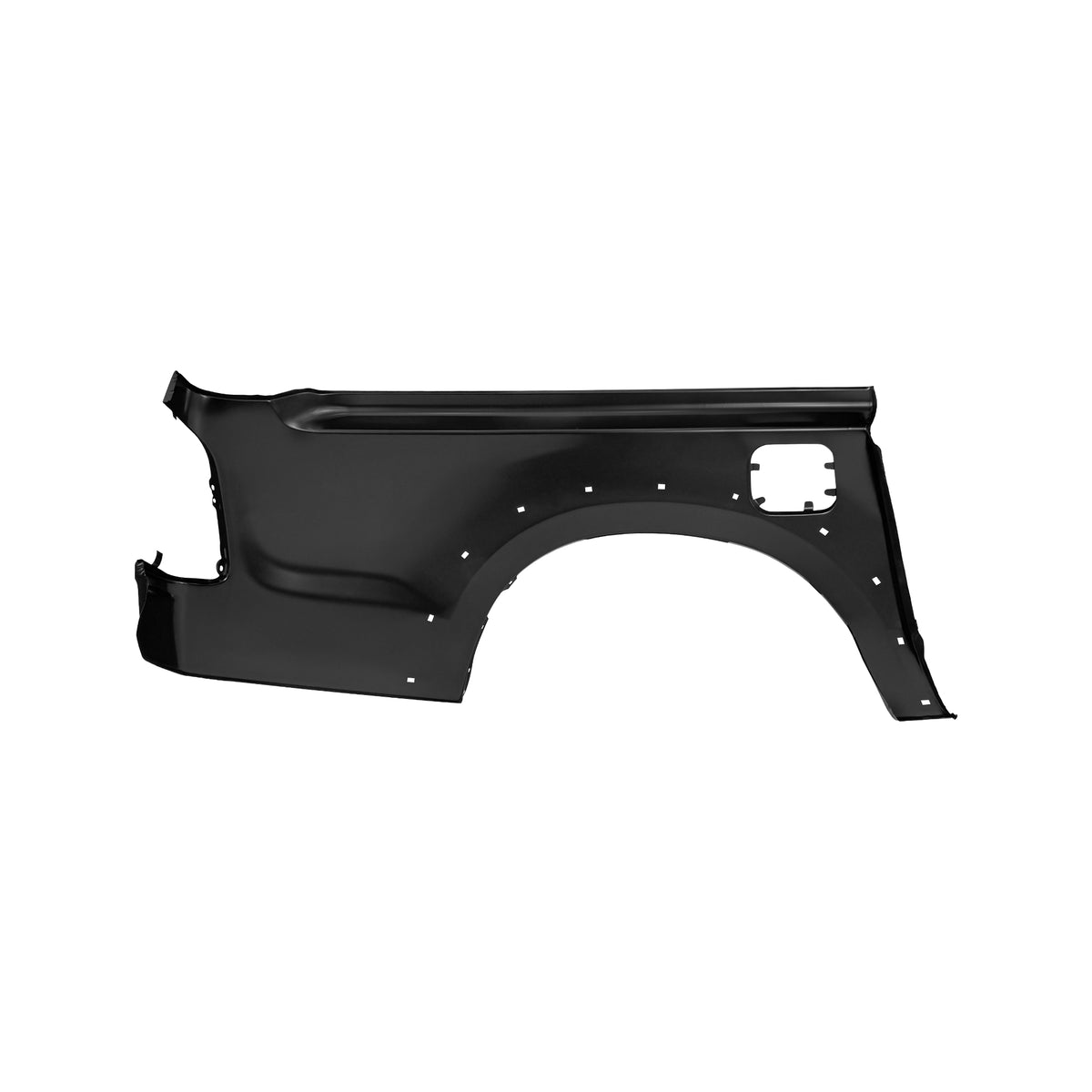 REPLACEMENT REAR FENDER LH WITH SKIRT HOLE WITH HOOK, FOR TOYOTA HILUX VIGO DOUBLE CABIN SIDE OPEN, (STEEL)