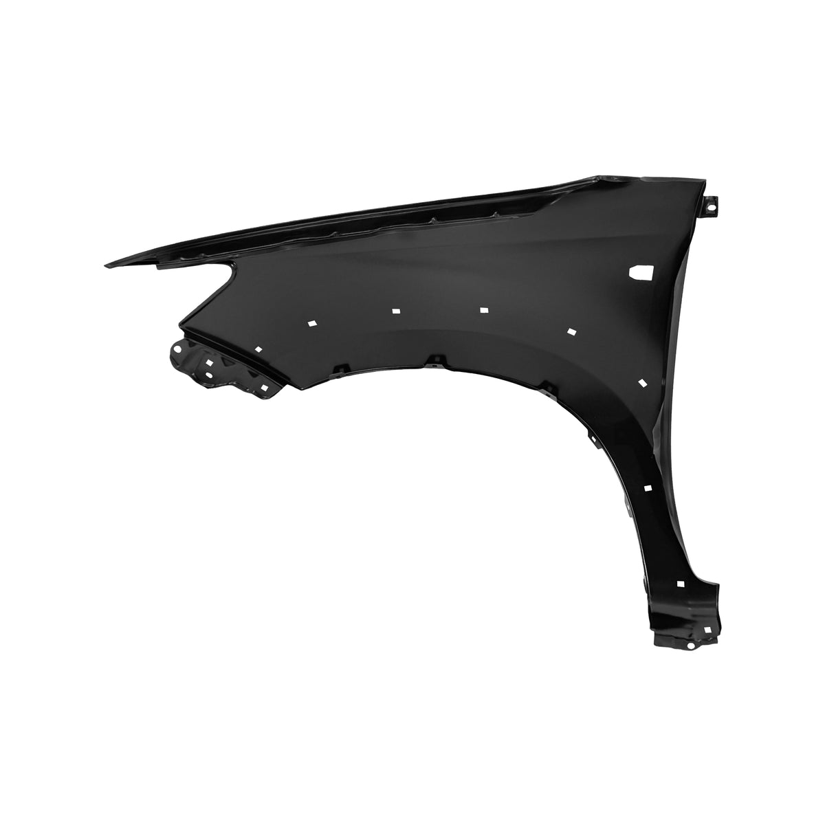 REPLACEMENT FRONT FENDER WITH LAMP HOLE AND WHEEL TRIM HOLE RH, 2012, FOR TOYOTA HILUX VIGO, 53812-0K110, (STEEL)