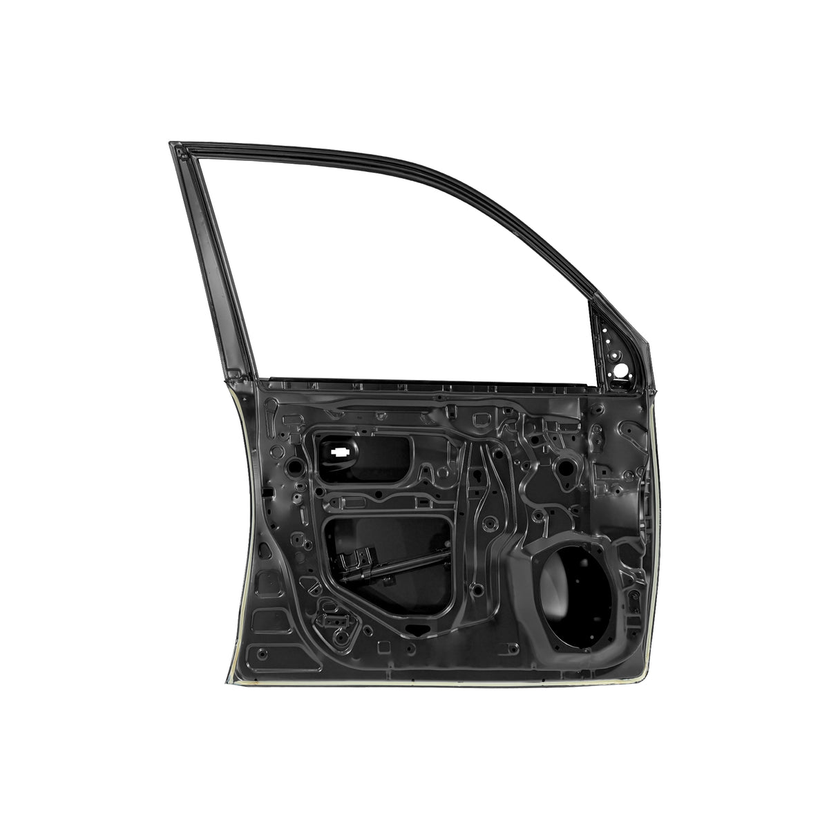 REPLACEMENT FRONT DOOR LH WITH MOLDING HOLE, FOR TOYOTA LAND CRUISER FJ200, (STEEL)
