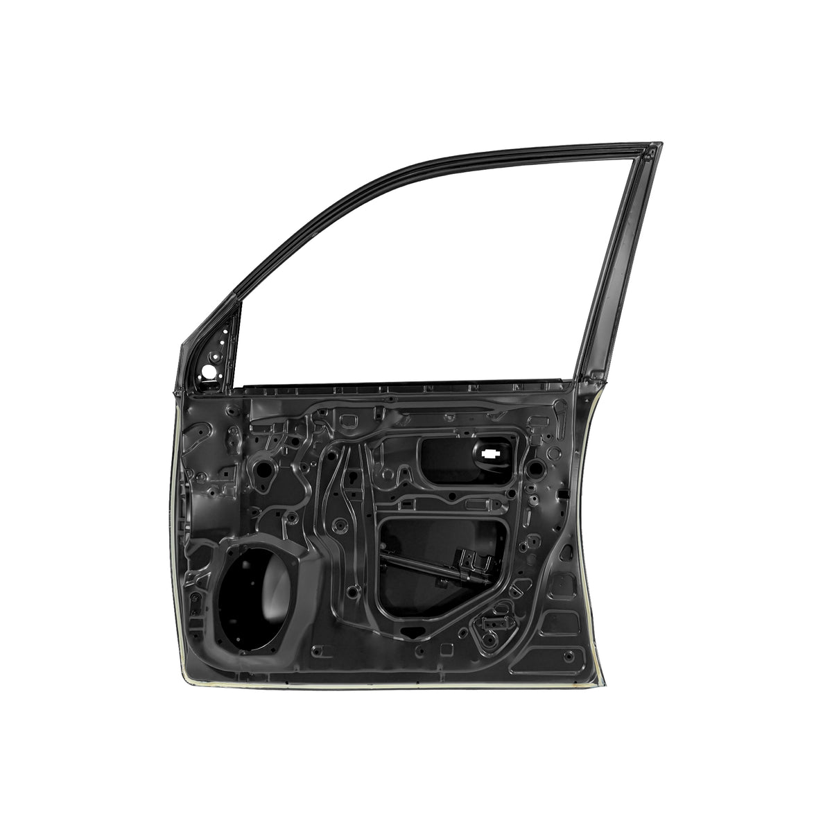 REPLACEMENT FRONT DOOR RH WITH MOLDING HOLE, FOR TOYOTA LAND CRUISER FJ200, (STEEL)
