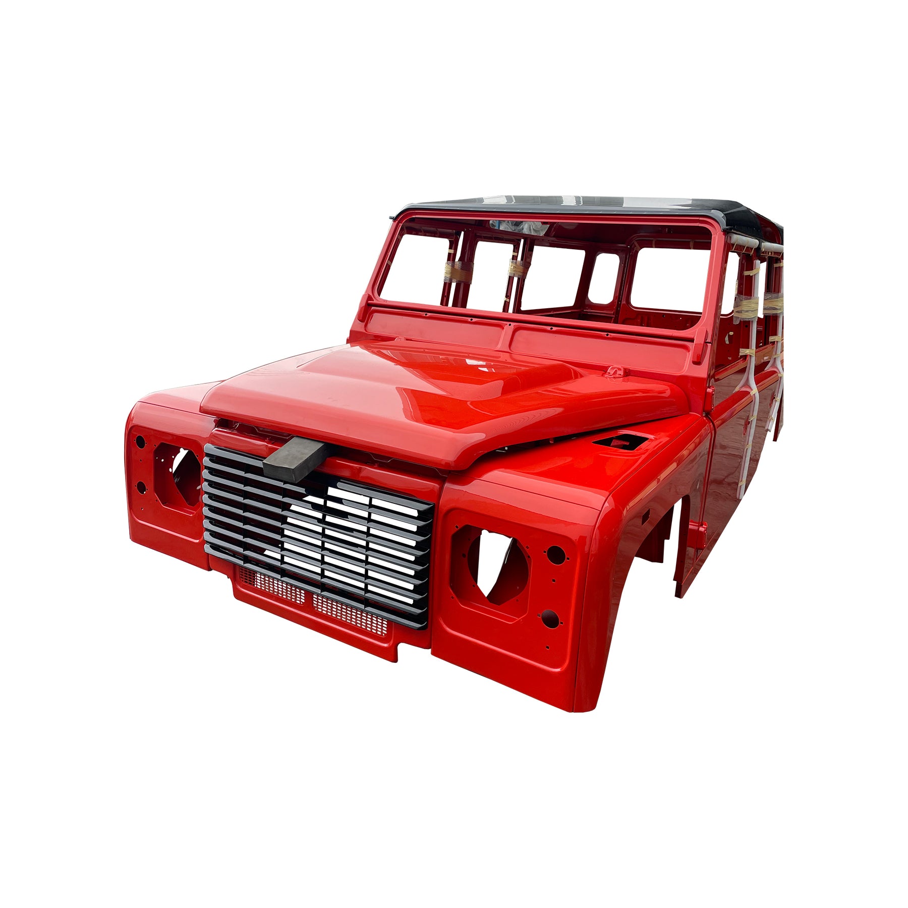 COMPLETE CAB WITH DOORS,WITH PRIMER, FOR LAND ROVER DEFENDER 110 TD4, (LHD), (ALUM+STEEL)