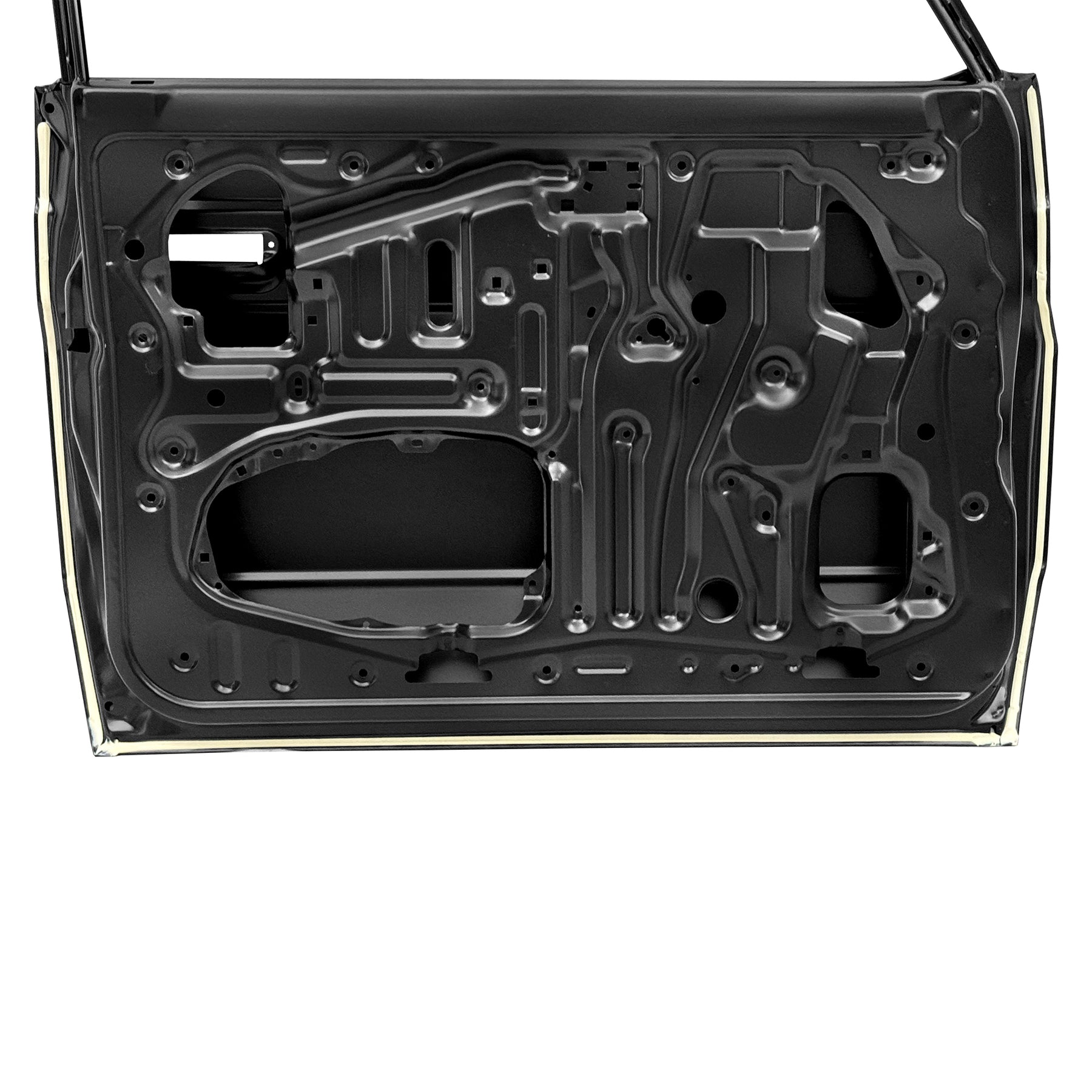 FRONT DOOR LH WITH LOGO HOLE (BEND ANGLE), 2003-2023, FOR TOYOTA LAND CRUISER LC79, 53801-07060-zc, (STEEL)