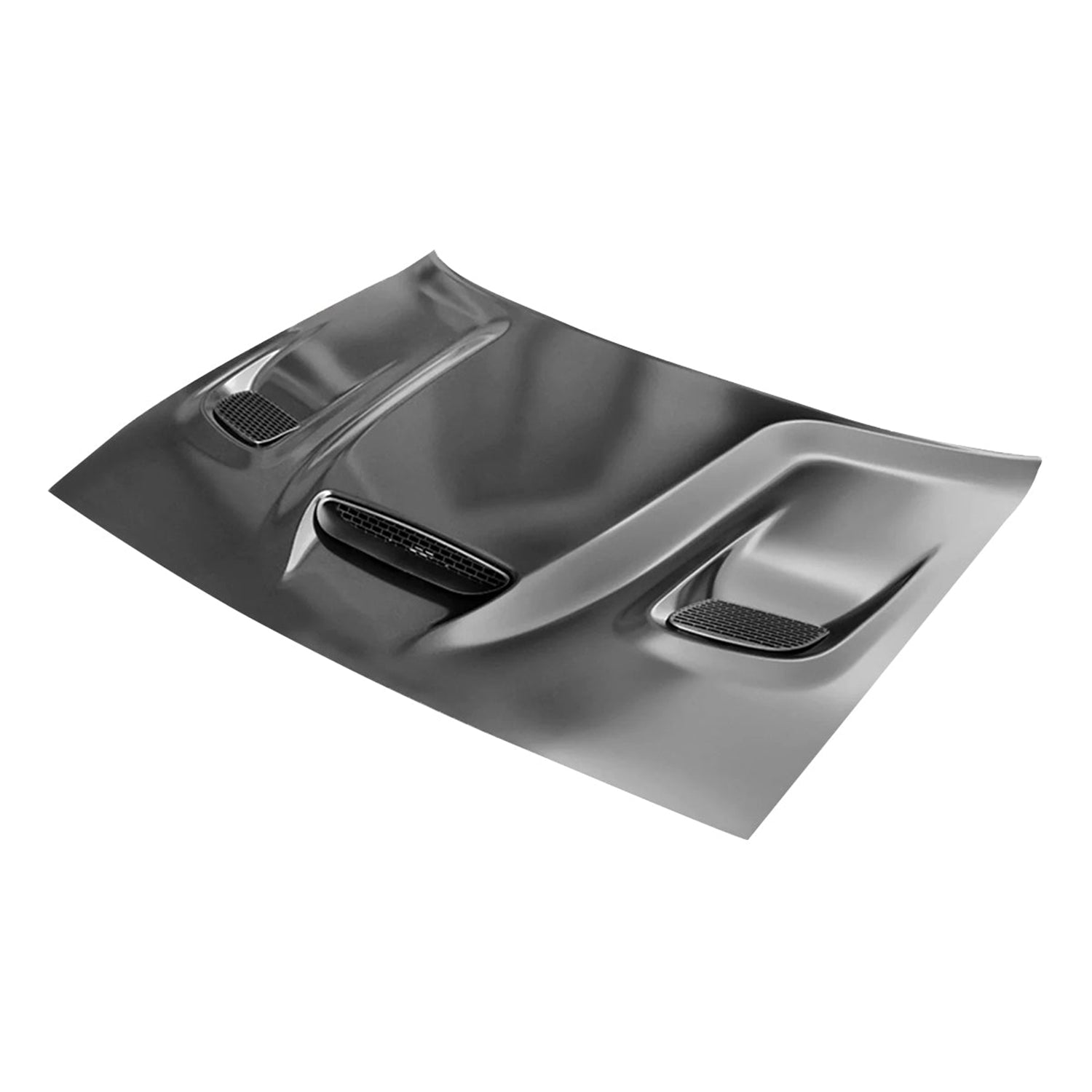 REPLACEMENT HOOD, HELLCAT STYLE, 2015-2023, FOR DODGE CHALLENGER, 68259672AF, (ALUM)