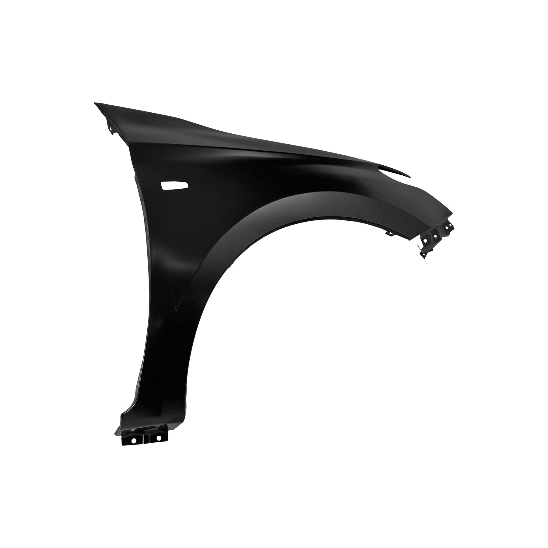 REPLACEMENT FRONT FENDER RH WITH SIDE LAMP HOLE, 2015-, FOR MITSUBISHI L200, (STEEL)