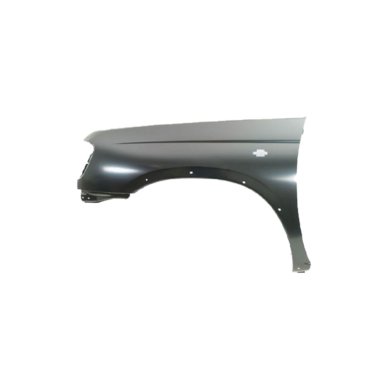 REPLACEMENT FRONT FENDER LH WITH SIDE LAMP HOLE WITH WHEEL HOLES, 1995-, FOR NISSAN D22, 63113-2S600