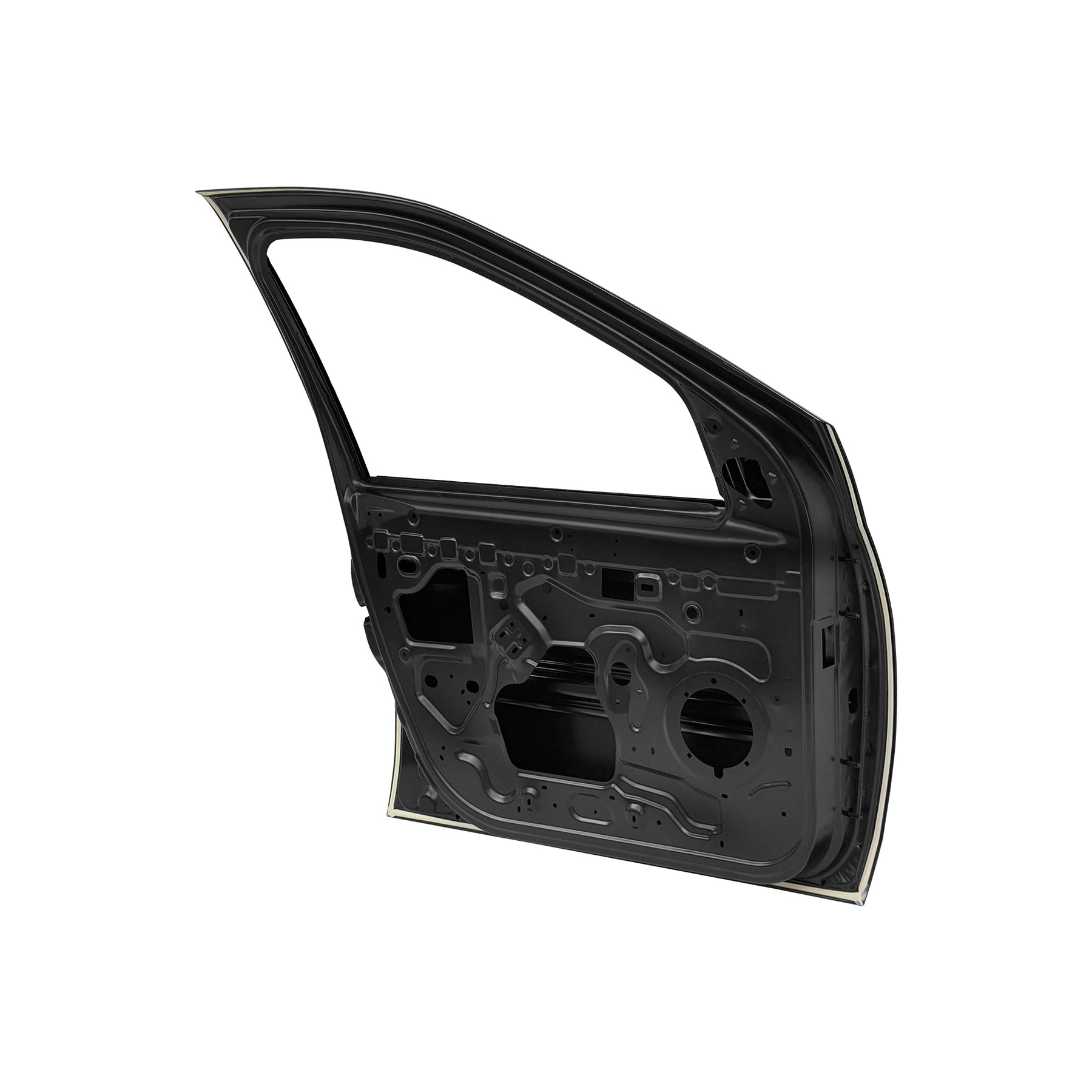 REPLACEMENT FRONT DOOR W/O MOULDING LH, 2004-2012, FOR RENAULT LOGAN, (STEEL)
