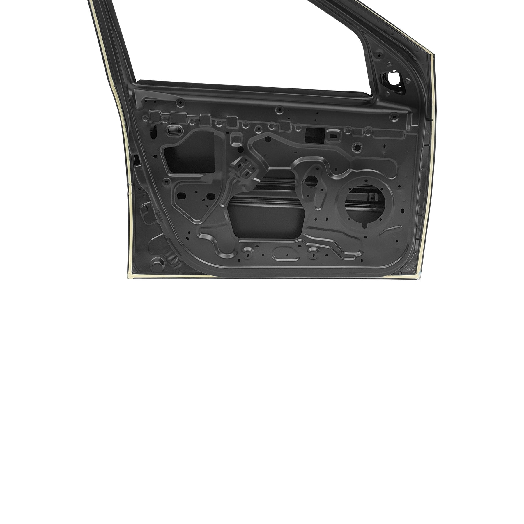 REPLACEMENT FRONT DOOR W/O MOULDING LH, 2004-2012, FOR RENAULT LOGAN, (STEEL)