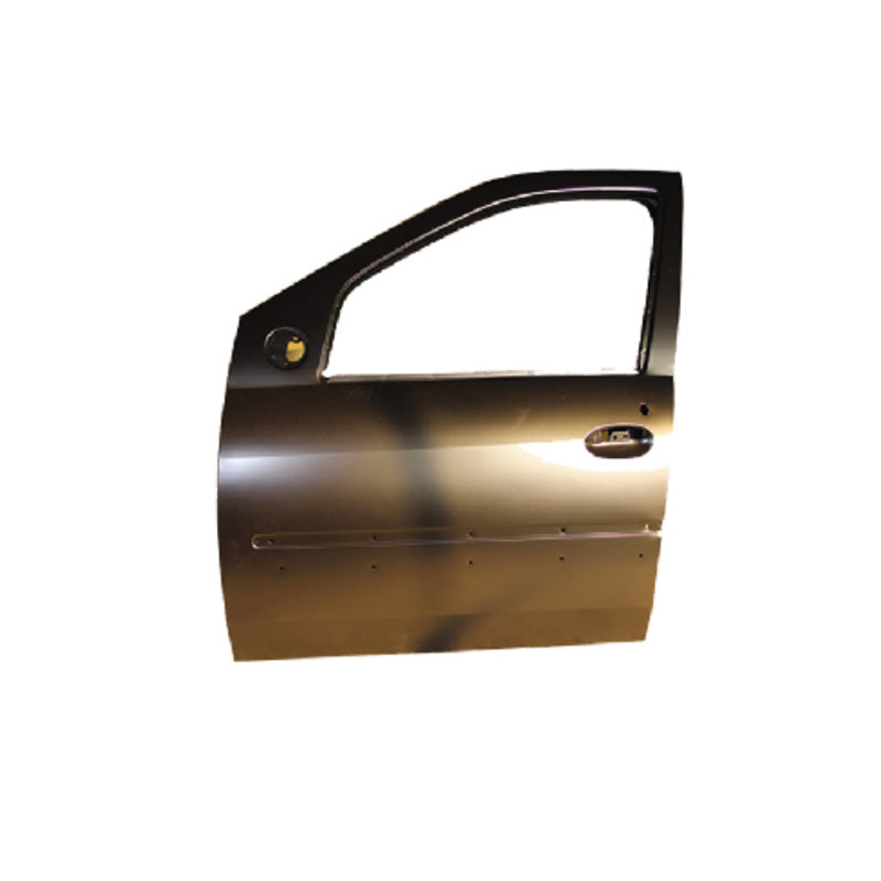 REPLACEMENT FRONT DOOR W/ TWO LINE MOULDING LH, FOR RENAULT LOGAN, 801013696R, (STEEL)
