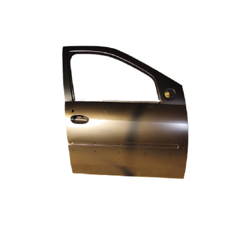 REPLACEMENT FRONT DOOR W/ TWO LINE MOULDING RH, FOR RENAULT LOGAN, 801002133R, (STEEL)