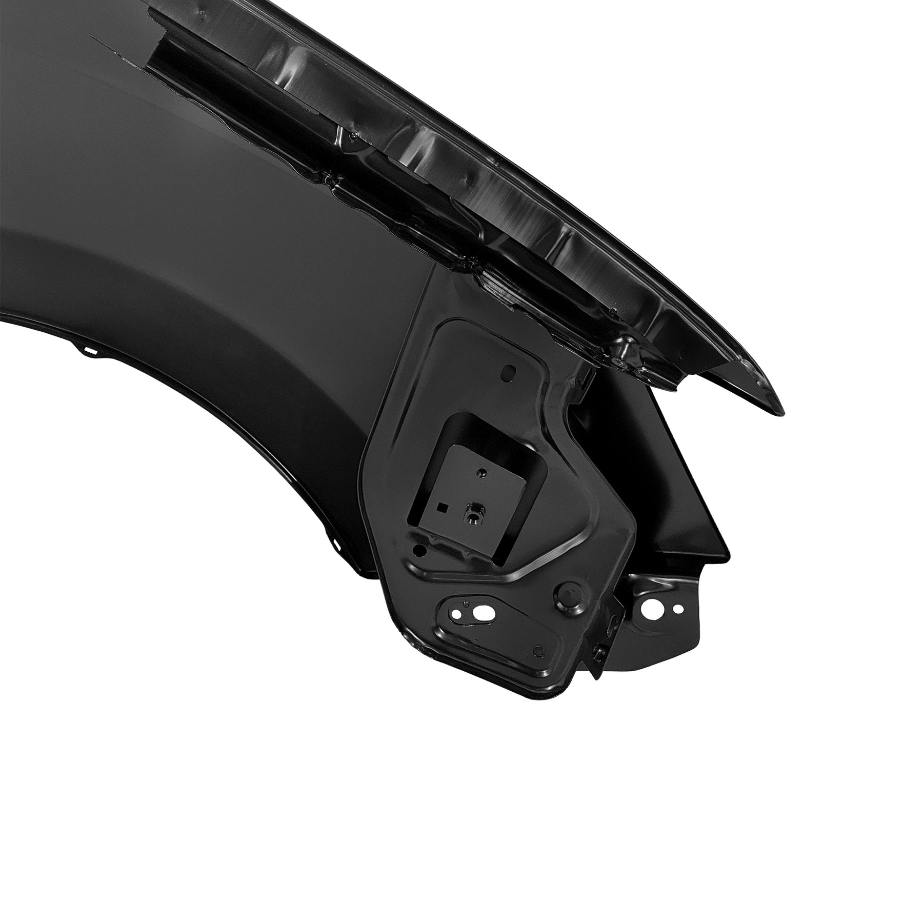 REPLACEMENT FRONT FENDER LH(WITH LAMP HOLE), 2013, FOR DACIA LOGAN, 631013661R, (STEEL)