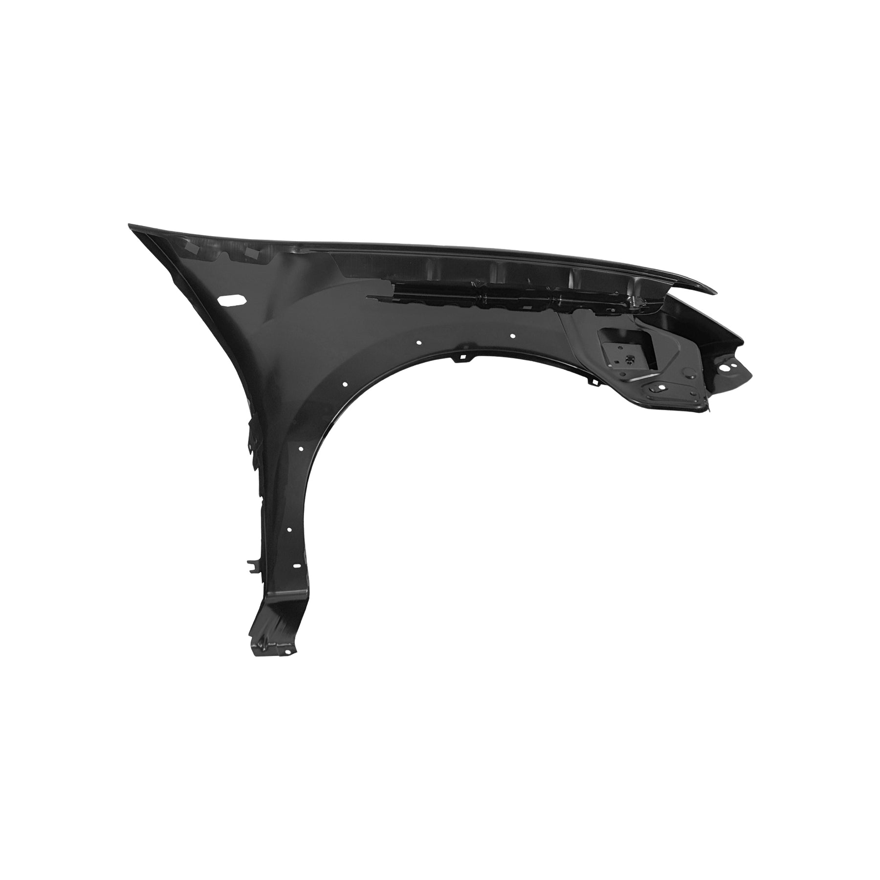 REPLACEMENT FRONT FENDER LH(WITH LAMP HOLE AND RIM HOLE), 2013, FOR DACIA SANDERO, 631013661R , 631018989R, (STEEL)