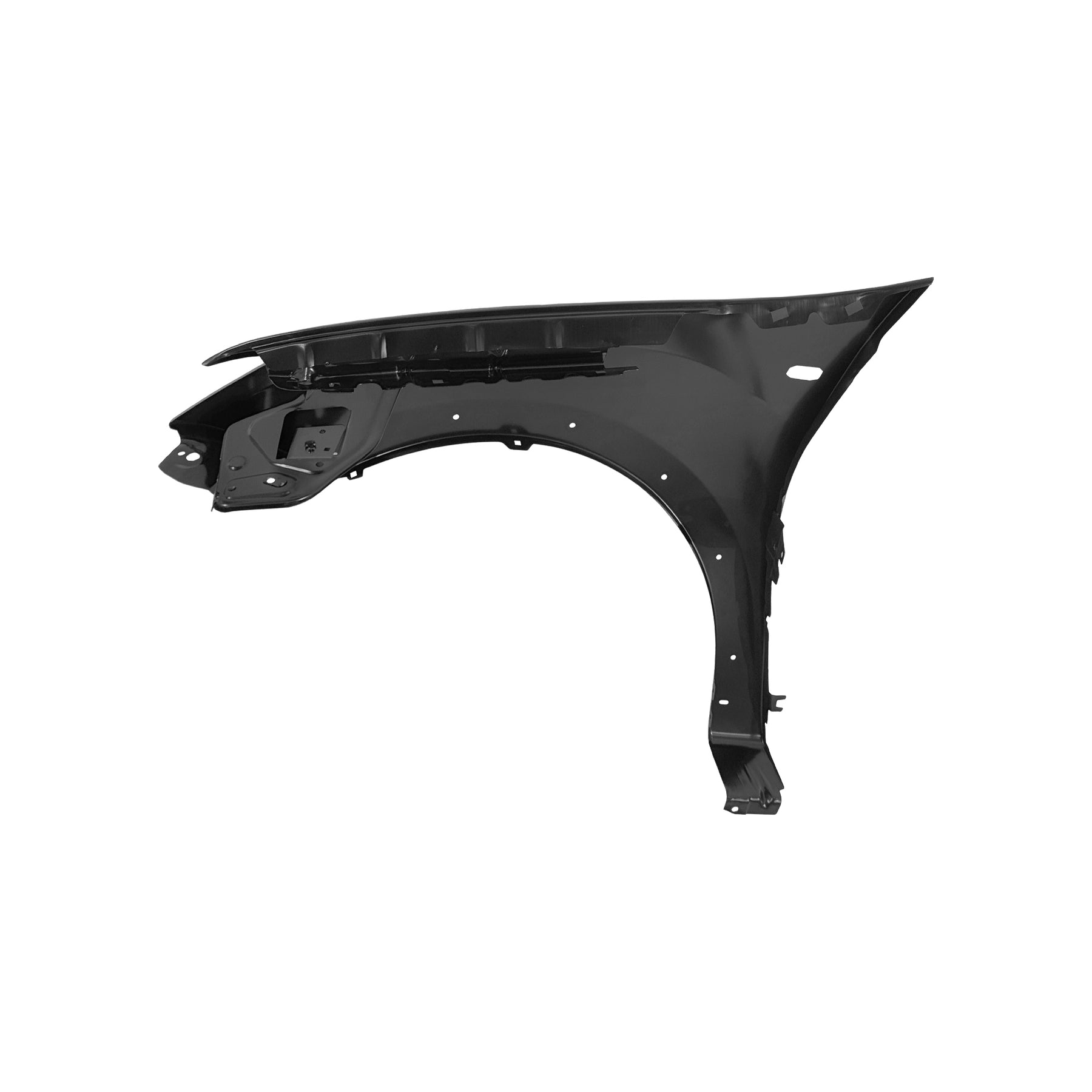 REPLACEMENT FRONT FENDER RH(WITH LAMP HOLE AND RIM HOLE), 2013, FOR DACIA SANDERO, 631005111R , 631004482R, (STEEL)
