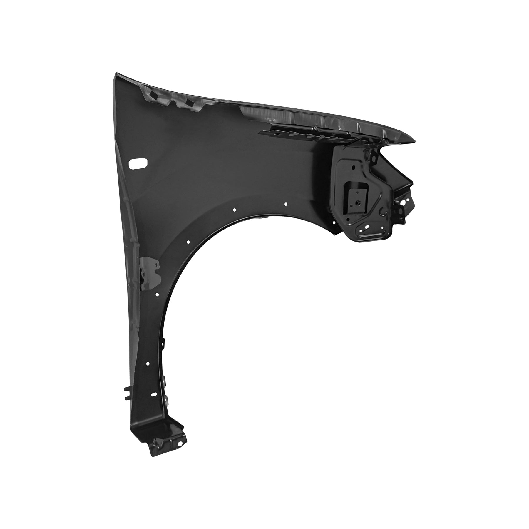 REPLACEMENT FRONT FENDER LH(WITH LAMP HOLE AND RIM HOLE), 2013, FOR DACIA SANDERO, 631013661R , 631018989R, (STEEL)
